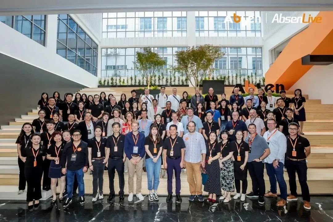 五大洲海外伙伴齊聚現(xiàn)場，艾比森2023秋季發(fā)布會成功舉辦